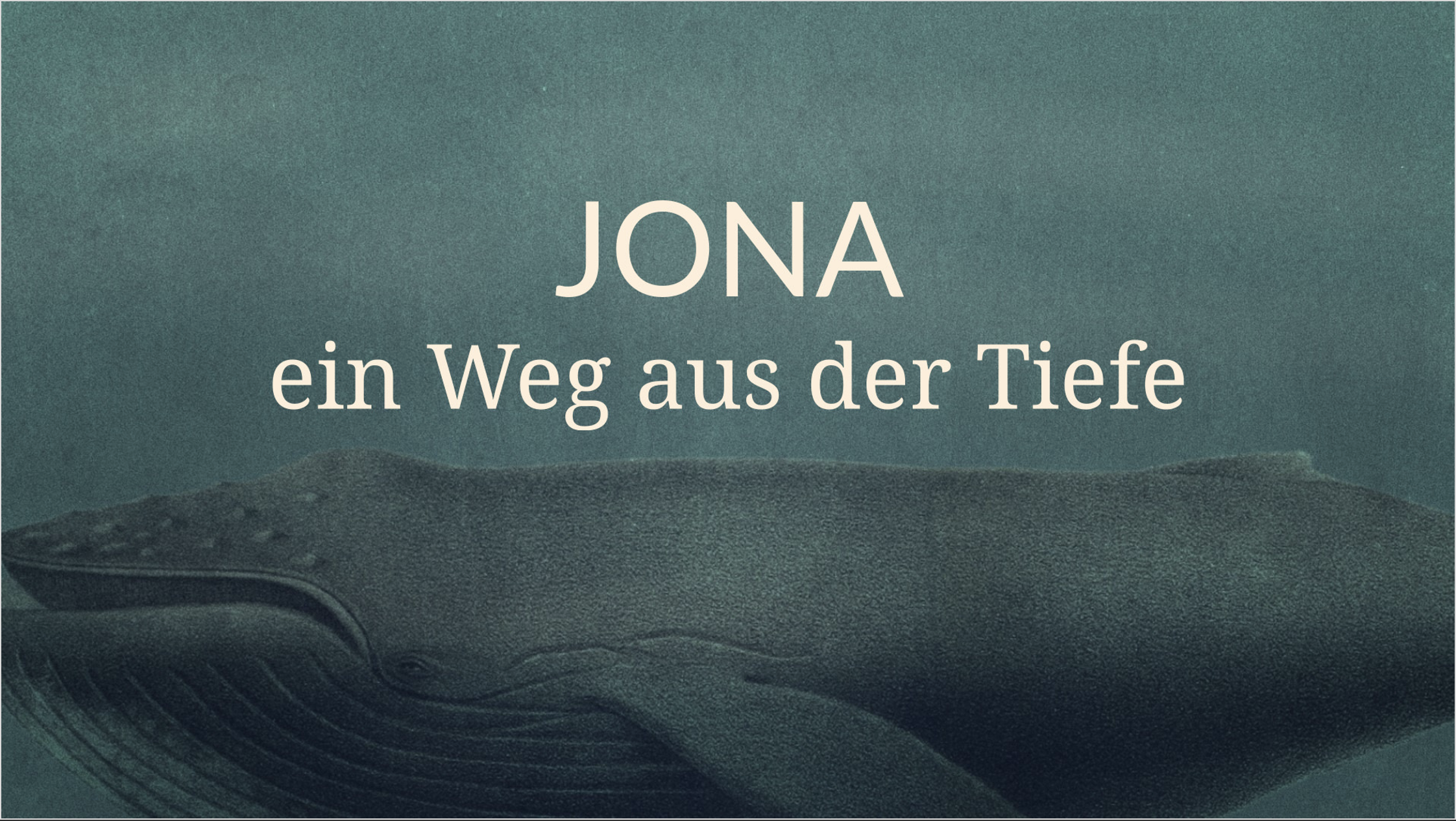 Jona – Der Weg aus der Tiefe
